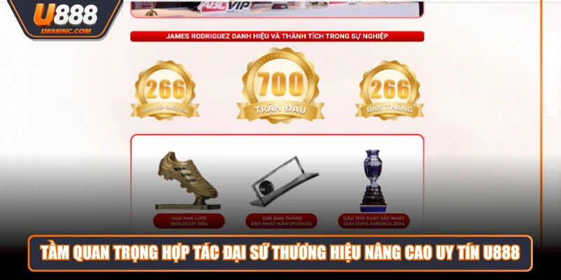 Tầm quan trọng hợp tác đại sứ thương hiệu nâng cao uy tín U888