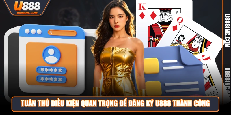 Tuân thủ điều kiện quan trọng để đăng ký U888 thành công 