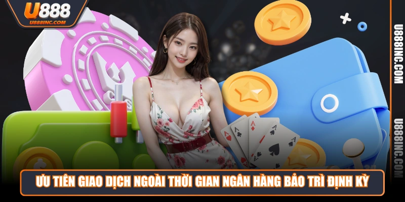 Ưu tiên giao dịch ngoài thời gian ngân hàng bảo trì định kỳ 